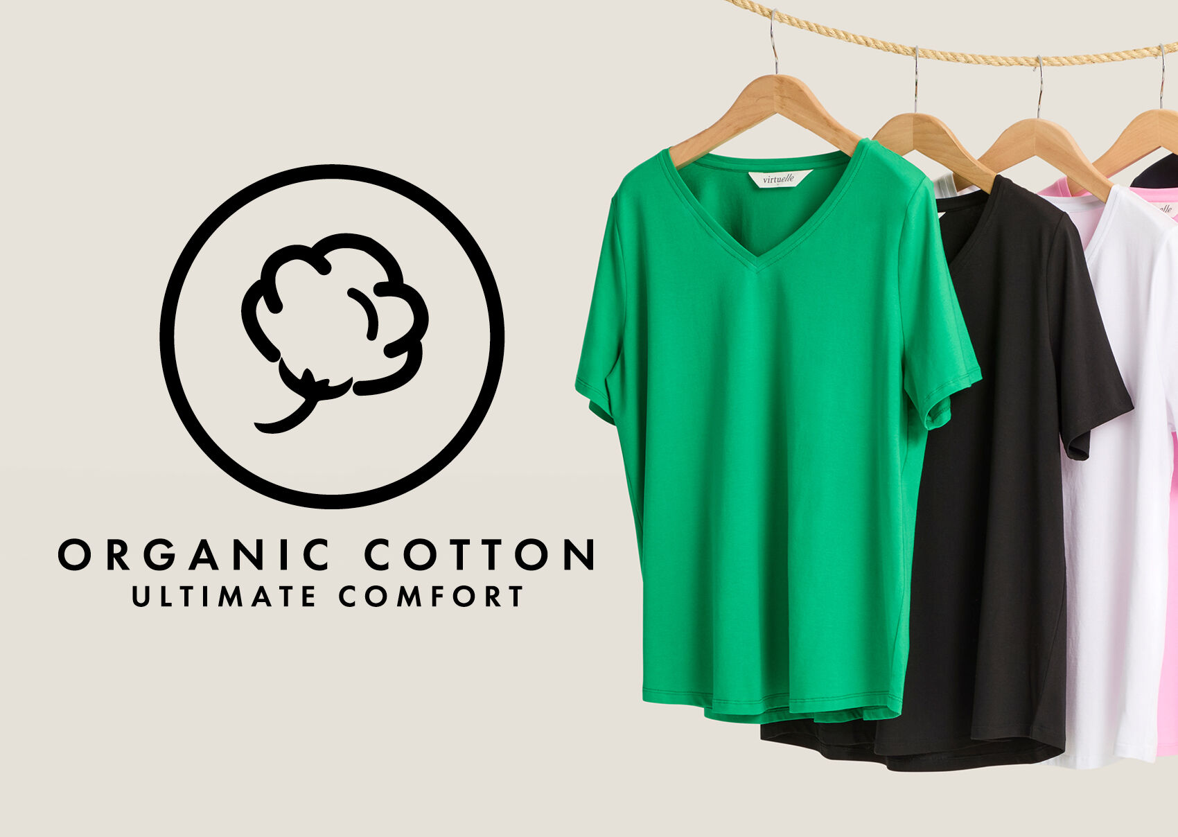 Basic wear clothing for plus size women made with eco materials